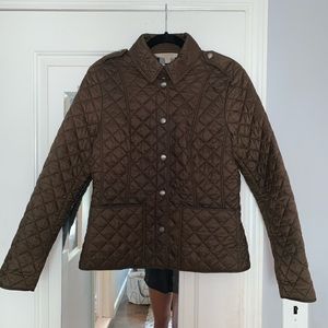 BURBERRY KENCOTT QUILTED JACKET - OLIVE / SIZE M